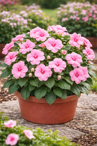 Niecierpek Sunpatiens Vigorous Rose Pink