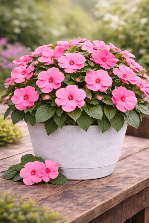 Niecierpek Sunpatiens Vigorous Rose Pink