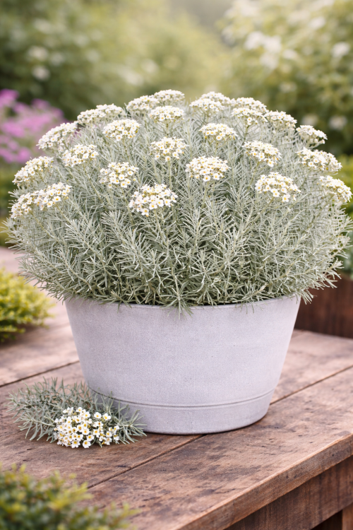 Kocanka helichrysum Curry Plant Silvery White