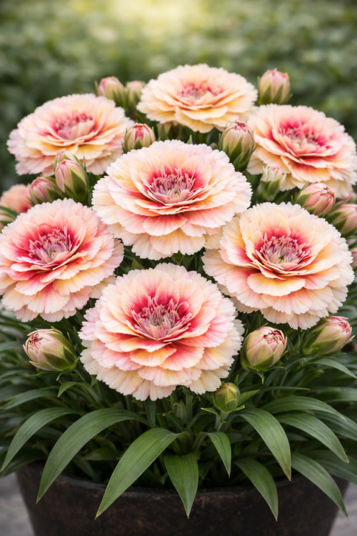 Goździk Dianthus Strawberry Cream
