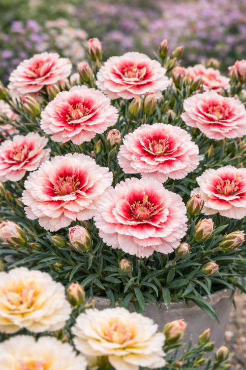 Goździk Dianthus Strawberry Cream