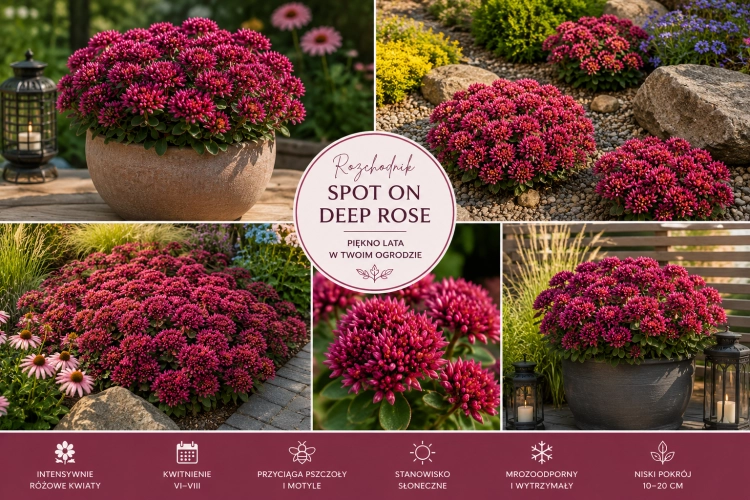 Rozchodnik  Spot on deep rose